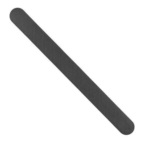 NomadX Edge Only padel racket edge protector in Carbon Fibre Black, unpackaged, diagonal view