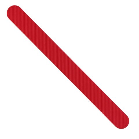 NomadX Edge Only padel racket edge protector in Carbon Fibre Red, unpackaged, diagonal view