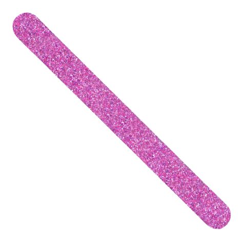 NomadX Edge Only padel racket edge protector in Glitter Baby Purple, unpackaged, diagonal view
