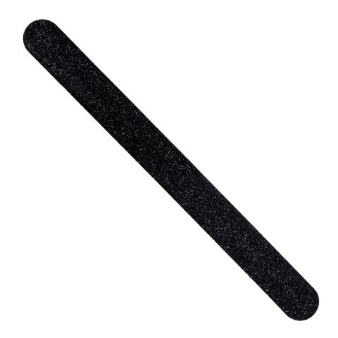 NomadX Edge Only padel racket edge protector in Glitter Black, unpackaged, diagonal view
