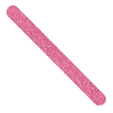 NomadX Edge Only padel racket edge protector in Glitter Pink, unpackaged, diagonal view