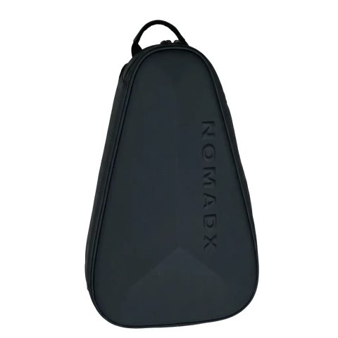 NomadX Small hard-shell padel backpack in Pitch Black, three quarter view
